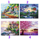 40*50cm Frameless Pictures Painting By Numbers Handpainted On Canvas DIY Landscape Oil Paintings