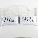 Bedding Pillowcase White Pillowcase For Couple Polyester-Cotton Pillow Case