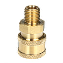Pressure Washer Extension Lance Wand 1/4" M22 Quick Connect Adapter Hose G-un Fit
