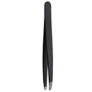 Stainless Steel Black Slanted Tip Tweezer Clip Tools