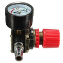 140PSI 1/4 Inch Air Pressure Regulator Relief with Gauge Hose Quick Release Compressor Fitting