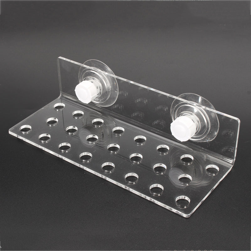 Acrylic Aquarium Coral Frag Plugs Rack Stand Bracket Holds Live Fish Tank Suction Cup