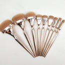 9Pcs Professional Makeup Brushes Kit Foundation Eyebrow Lip Highlighter Brush