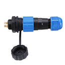 1Pair IP68 SP13 6Pin Waterproof Air Plug Socket Panel Mount Wire Cable Connector Aviation Plug