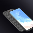 For OnePlus 7T Pro Case NILLKIN Lattice Pattern Double-Layer Carbon Fiber Ultra-thin Anti-Scratch Non-Slip Protective Case