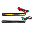 Car 24LED Tail Brake Stop Light Strip Flowing Sequential Turn Signal Lamp For Motorcycle