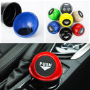 Round Car Trash Bag Can With Lid Garbage Dust Bin Storage Barrel Fits Cup Holder
