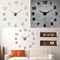 3D DIY Wall Sticker Clock Large Size Mirror Surface  Decor Quartz