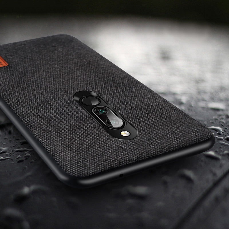 For Xiaomi Redmi 8 Case Bakeey Luxury Fabric Splice Soft Silicone Edge Shockproof Protective Case For Xiaomi Redmi 8