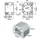 Ball Screw Nut Seat Bracket Holder Ball Nut Housing Bracket Mount For SFU1604 1605 1610