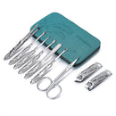 Y.F.M Stainless Steel Totem Nail Clipper Set 9Pcs Toe Nail Clipper Manicure Tool Clipper Set