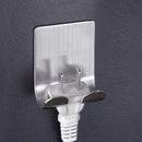 Dual Hook Self Adhesive Bathroom Wall Door Stainless Steel Holder Hooks