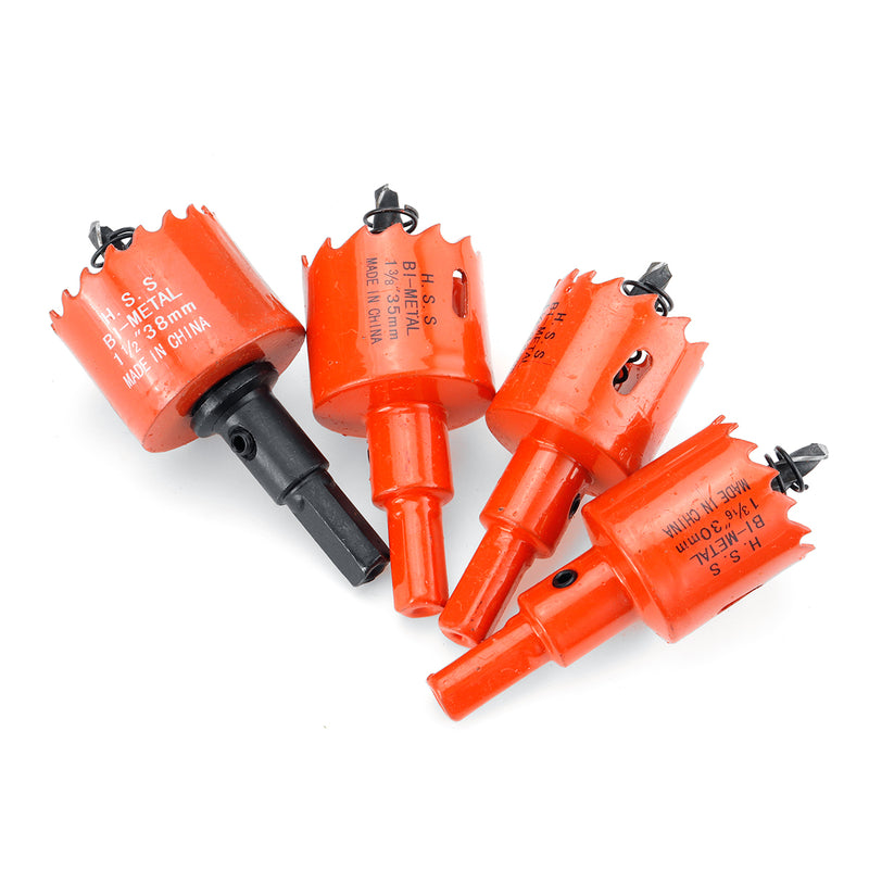 9Pcs Tooth Hole Saw Cutter Kit HSS Steel Drill Bit Set Cutter Tool For Metal Wood Alloy