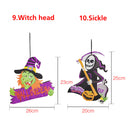 Halloween Spoof Hanging Decorations Pumpkin Ghost Skull Witch Door Hanger Halloween Supplies