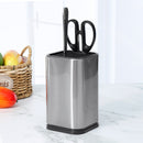 6 Inch Stainless Steel Kitchen Knife Holder Stand Chef Knife Set Block Tool Knife Seat Holder Insert Rack Kitchenware Kitchen Storage Rack