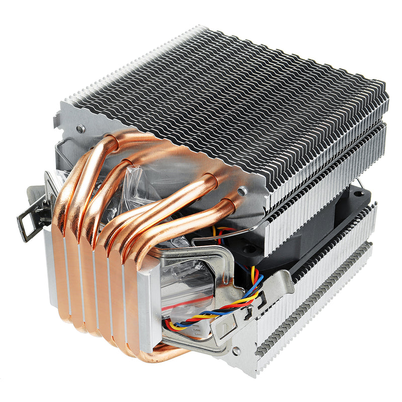DC12V 6 Heat Pipe Computer CPU Fan Cooler Ultra-quiet Heat Sink