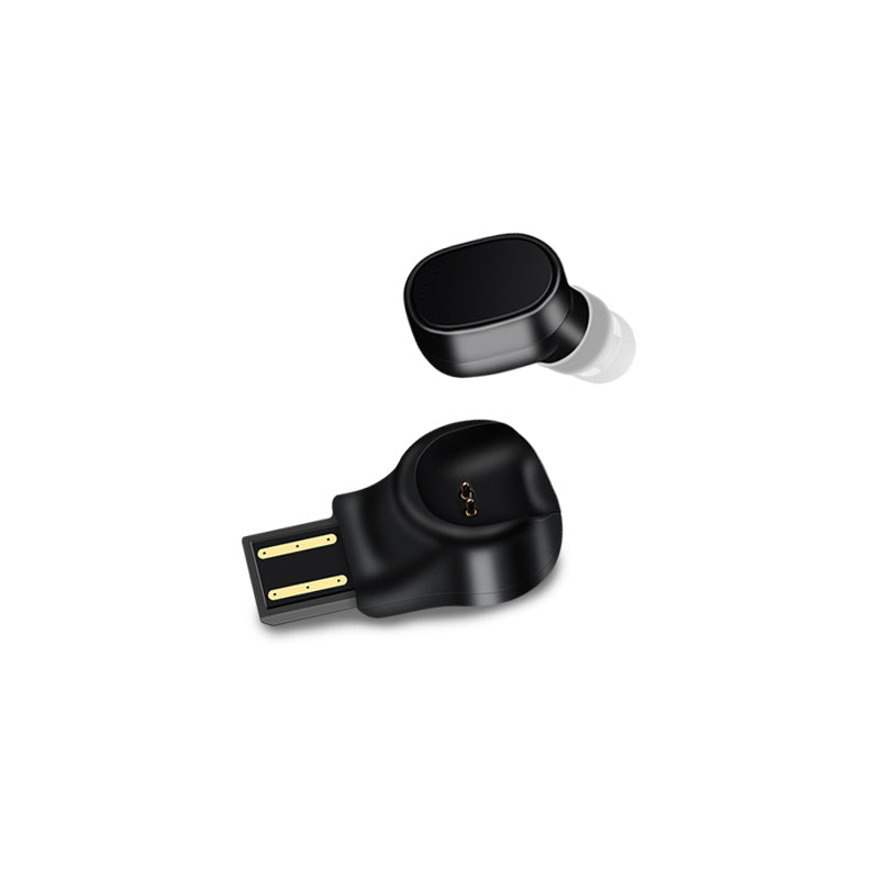 X12 Mini Portable Single Wireless bluetooth Earphone Invisible Headphone with Magnetic USB Charger