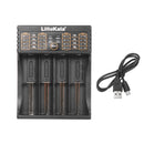 Liitokala Lii-402 Micro USB DC 5V 4Slots 18650/26650/16340/14500 Battery Charger