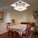 Modern LED 12W Crystal Pendant Light Corridor Stainless Steel Ceiling Lamp Fixture AC85-260V