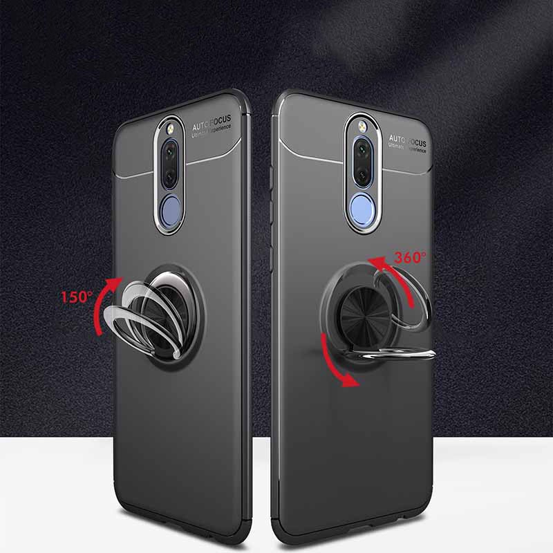 For Xiaomi Redmi 8 Case Bakeey 360 Rotating Magnetic Ring Holder Soft TPU Shockproof Protective Case