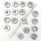 40Pcs Metric Tap Wrench and Die Pro Set M3-M12 Nut Bolt Alloy Metal Hand Tools