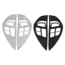 Carbon Fiber Pattern Car Steering Wheel Control Stickers Decal Trim for Mitsubishi ASX Lancer