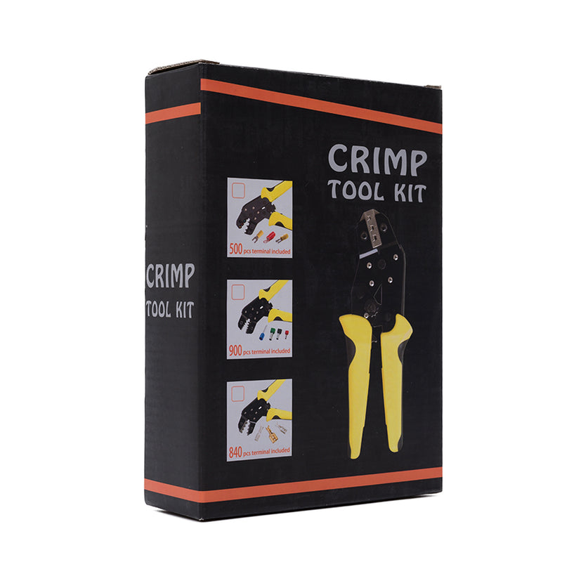 PARON JX-1601-06T AWG20-10 Crimper Plier Wire Crimper Tools Kit Ratchet Plier Hand Tools with 1200Pcs Terminals
