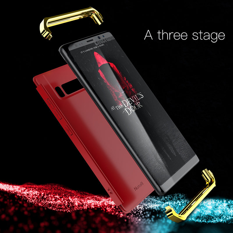 Bakeey 3 In 1 Bumper Plating Frosted Case For Samsung Galaxy Note 8
