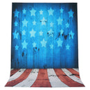 5x7FT Vinyl Blue Star Wall Photography Backdrop Background Studio Prop