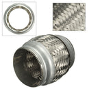 72mm Car Stainless Steel Exhaust Pipes Connector Double Braided Flex
