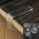 8pcs/lot Clear Plastic Transparent Tablecloth Cover Clips for Wedding Props Table Skirting Buckle
