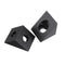 2Pcs Aluminum Black Angle Corner Connector For 2020Profile Extruder 3D Printer Part