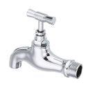 TMOK DN15 1/2'' Brass Chrome Tap Water Nozzle Single Control Faucet Bathroom Balcony Tap Thread Connection w/ Switch