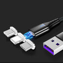 Bakeey 5A LED Light Micro USB Type C Fast Charging Magnetic Data Cable For Huawei P30 Pro Mate 30 5G Xiaomi Mi9 9Pro Redmi 6Pro 7A S10+ Note 10 5G