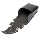 Motorcycle Side Saddle Bag PU Leather Luggage Saddle Bag Black For Harley
