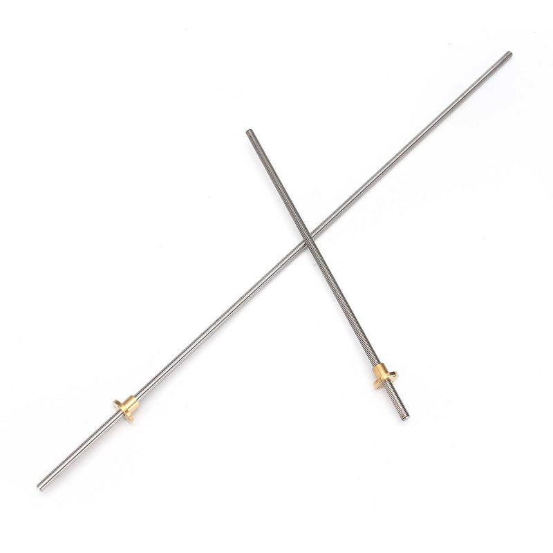 500/1000mm 3D Printer Stepper Motor T12X2 Trapezoidal ACME Lead Screw Copper Nut
