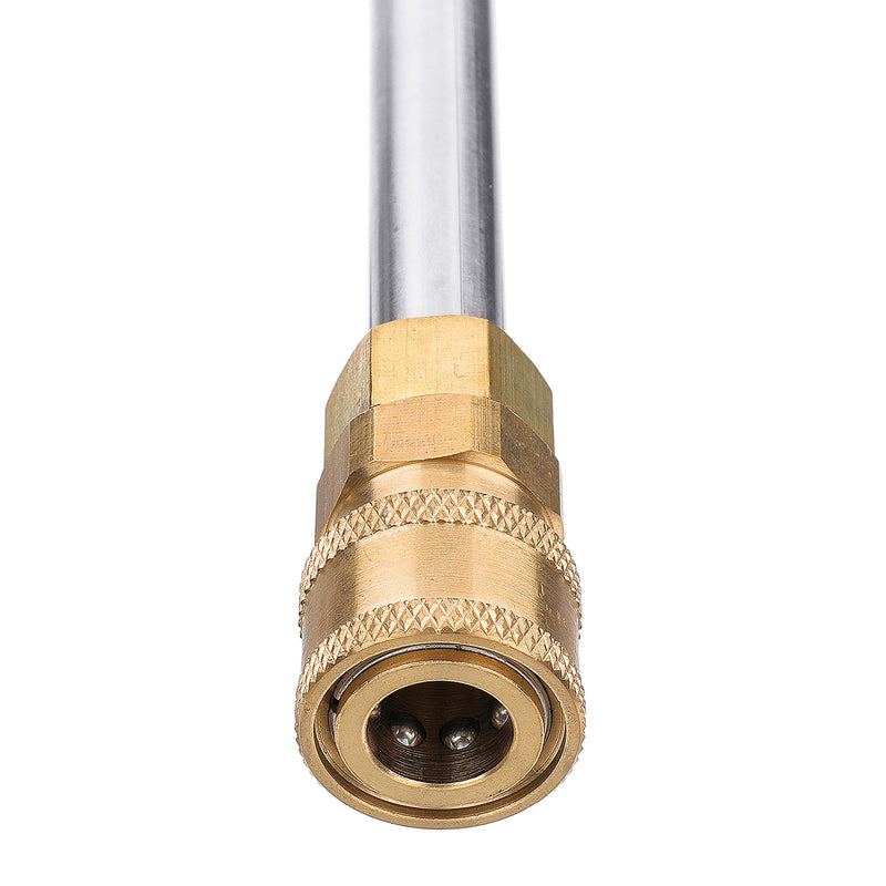 42cm High Pressure Washer Gutter Rod Cleaner Attachment For Lance Wand 1/4 Inch Quick Connect