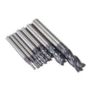 2/3/4/5/6/8/10mm Milling Cutter Tungsten Steel Coated 4 Flutes End Mill Cutter CNC Tool