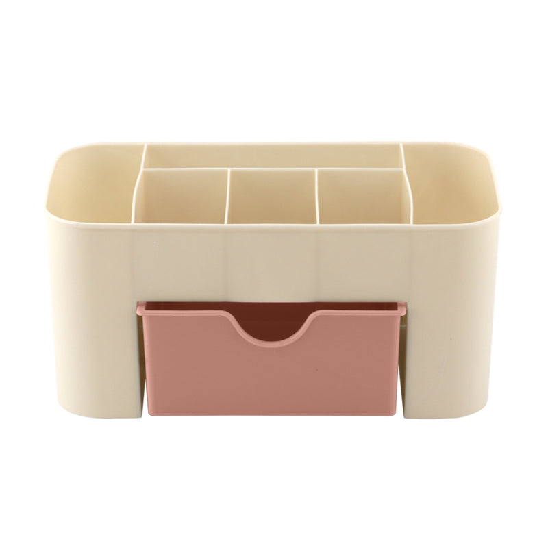 Multi-functional Plastic Cosmetic Storage Box Jewelry Box With Small Drawer Desk Sundries Storage Co