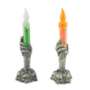 Halloween Skull Skeletal Hand Stand Warm White LED Candle Light Home Decoration Party Lamp