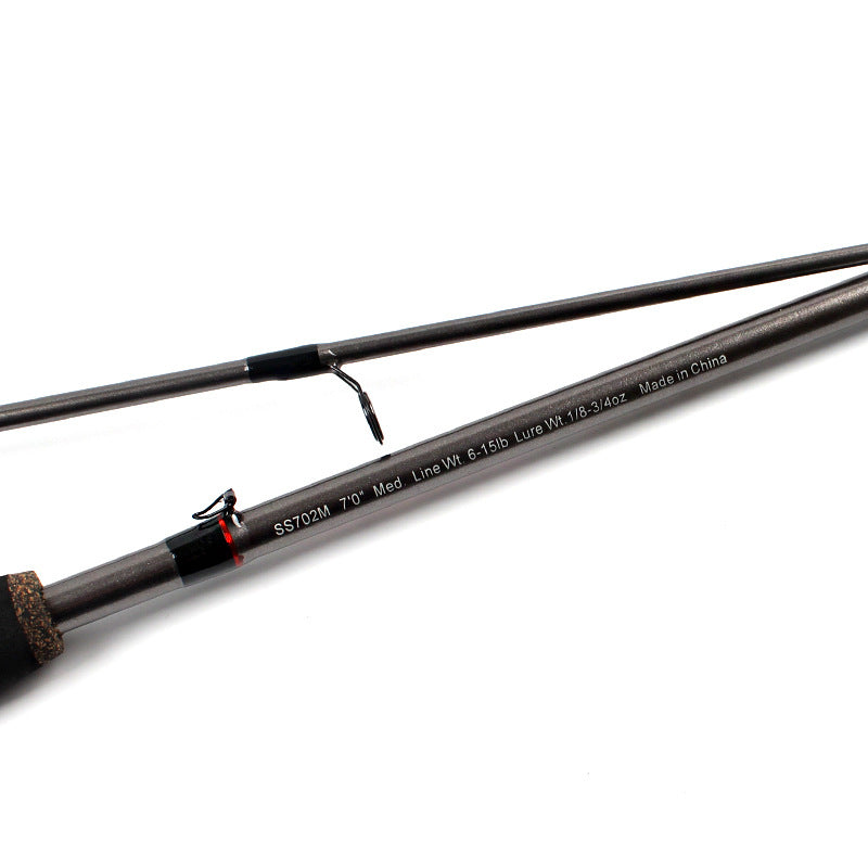 ZANLURE 1.8m 2.1M 2 Segments Fishing Rod Glass Steel Spinning Casting Fishing Pole