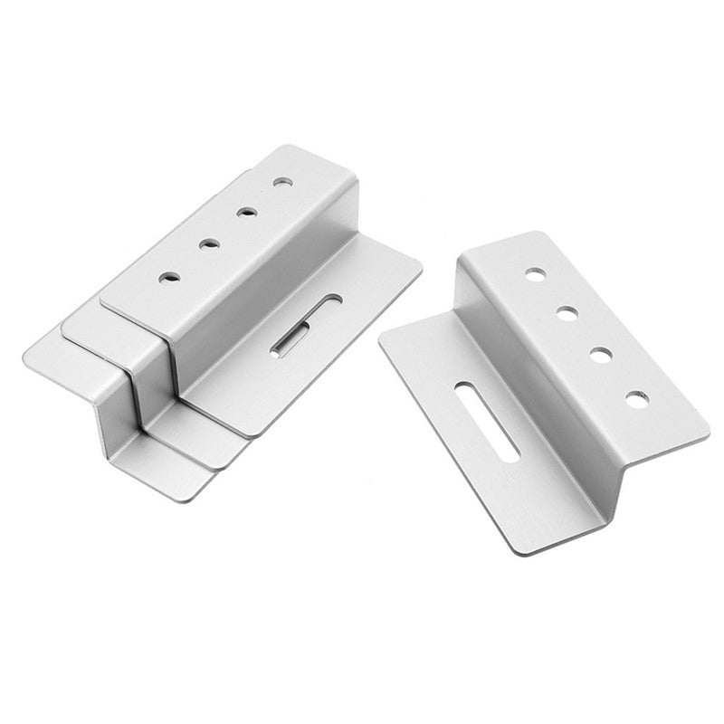 4pcs Solar Panel Mounting Z Brackets Aluminum Alloy Tools Kit for Motorhomes and Yachts
