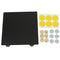 Black 235x235mm Double Texture PEI Powder Steel Plate with 6 Magnetic Block for 3D Printer