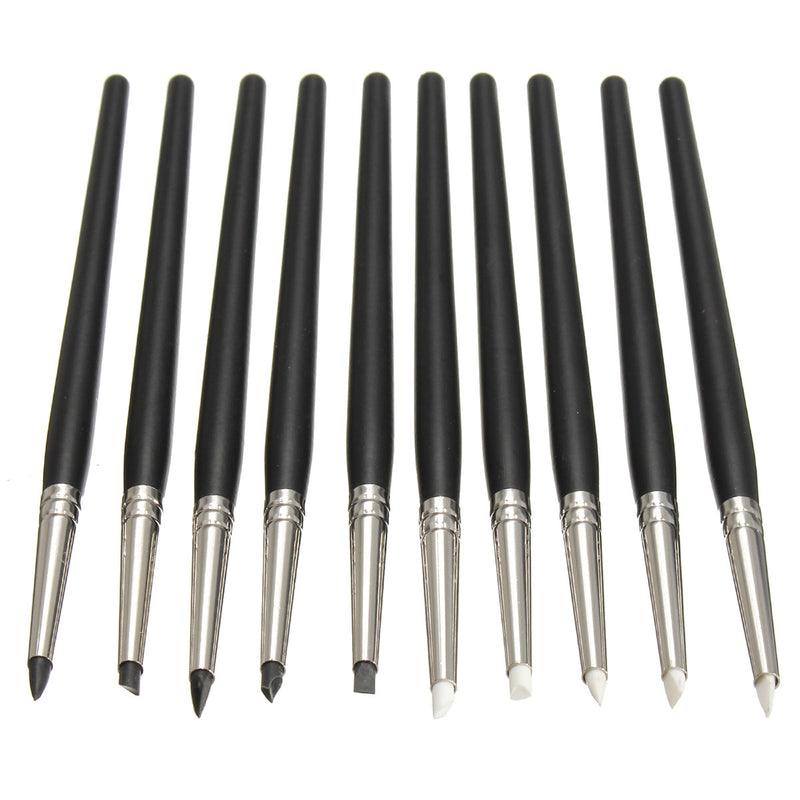 10 Pcs Soft Silicone Polymer Clay Rubber Pen Clay Sculpting Modelling Clay Crafts Tools 15CM