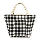 KCASA KC-BCH04 Cotton Linen Zipper Insulated Cooler Lunch Tote Bag Lady Handbag Food Organizer