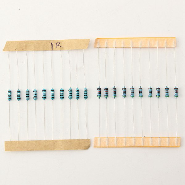 500pcs 50 Value 1/4W 0.25W 1% Metal Film Resistor Assortment Kit