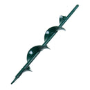 Green 4.6x37cm Garden Auger Small Earth Planter Drill Bit Post Hole Digger Earth Planting Auger Drill Bit for Electric Drill