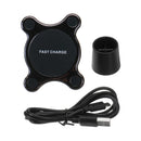 2 in 1 10W Qi Fast Wireless Charger Car Air Vent Dashboard Magnetic Holder Mount