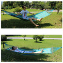 Portable Hammock Outdoor Hammock Garden Sports Home Travel Camping Swing Canvas Stripe Hang Bed Hamm