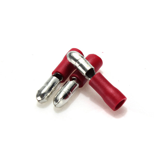 100pcs Red Insulated Female&Male Bullet Butt Connector Crimp Terminals